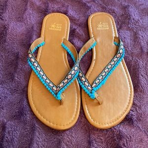Tan Flip Flops